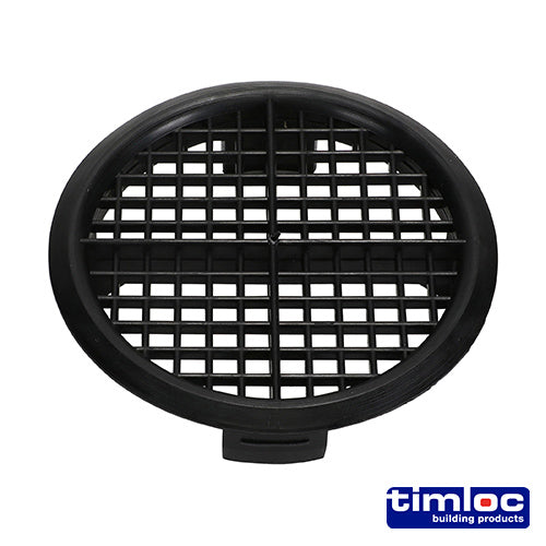 Timloc Push-in Soffit Vent Black - 70.0