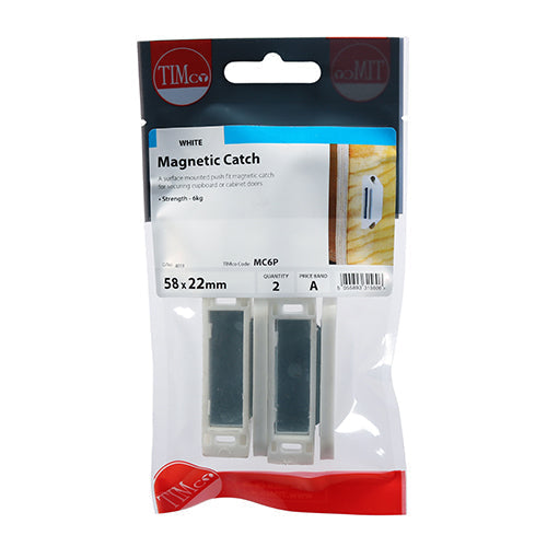 Magnetic Catches White - 6kg