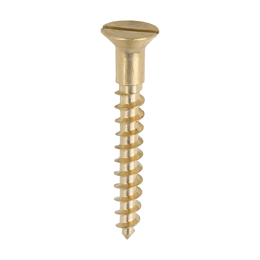 Timco Solid Brass Countersunk Woodscrews