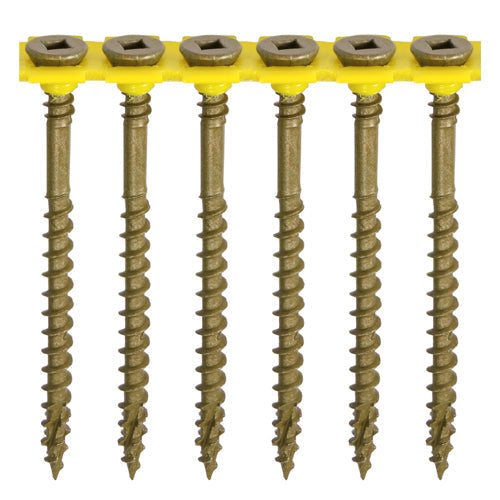 Timco Collated C2 Deck-Fix Premium Countersunk Green Decking Screws - 4.5 x 65