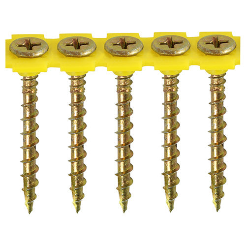 Timco Solo Collated Chipboard & Woodscrews - Gold