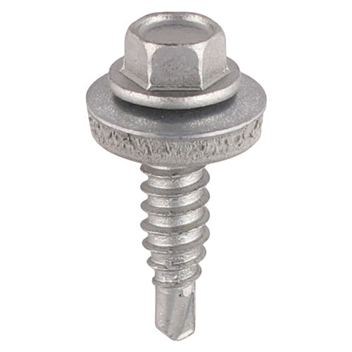Timco Metal Construction Stitching Screws - For Sheet to Sheet - Hex - EPDM Washer - Self-Drilling - Exterior