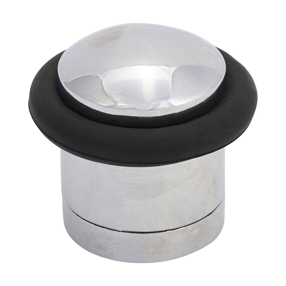 Cylinder Door Stop Polished Chrome - 41mm