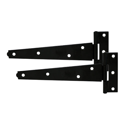 Light Tee Hinge - Black (Pair)