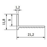 E9 Edge Trim - RAL9010 (White) - 3m Length