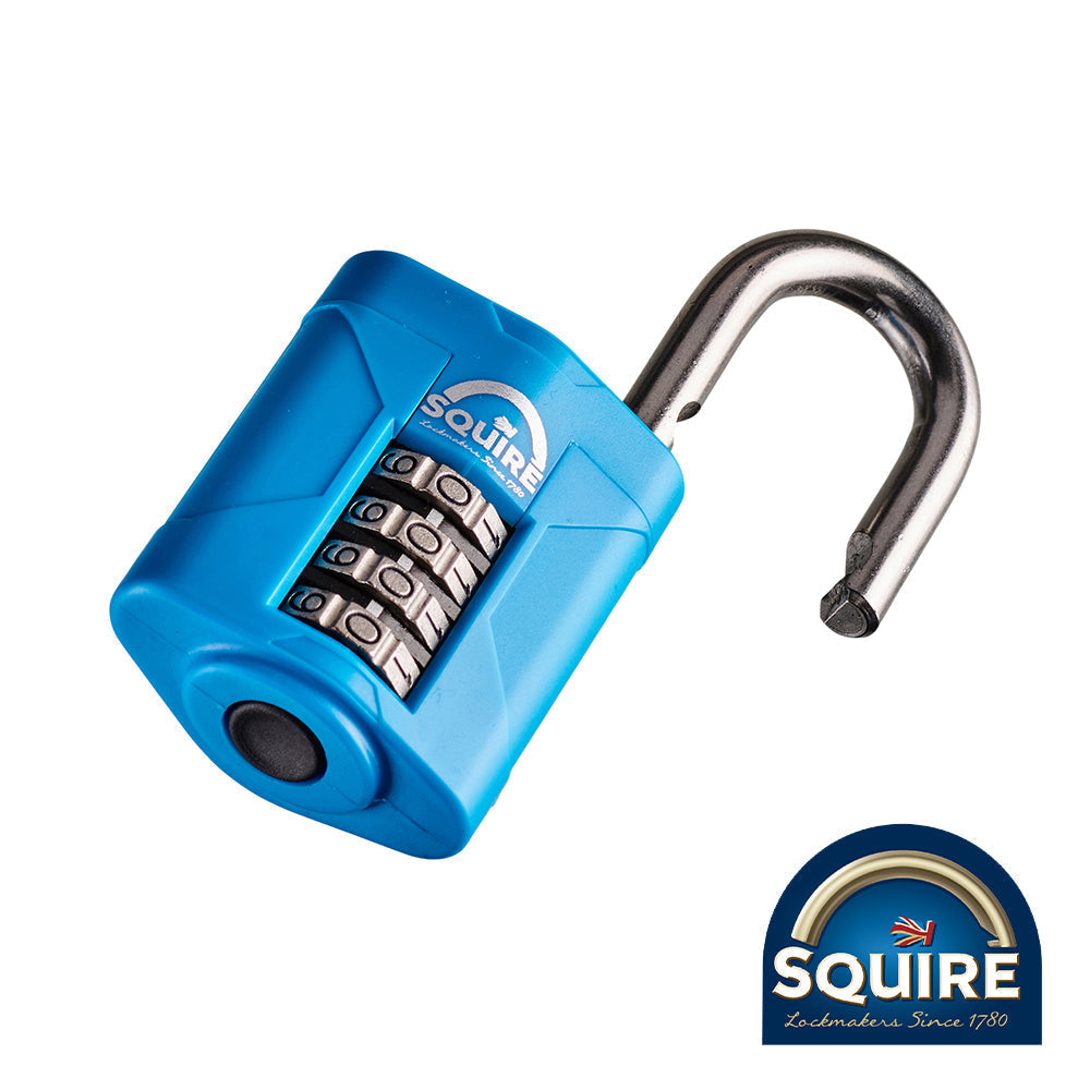 Squire Combination Padlock - Stainless Steel Open Shackle - 50mm