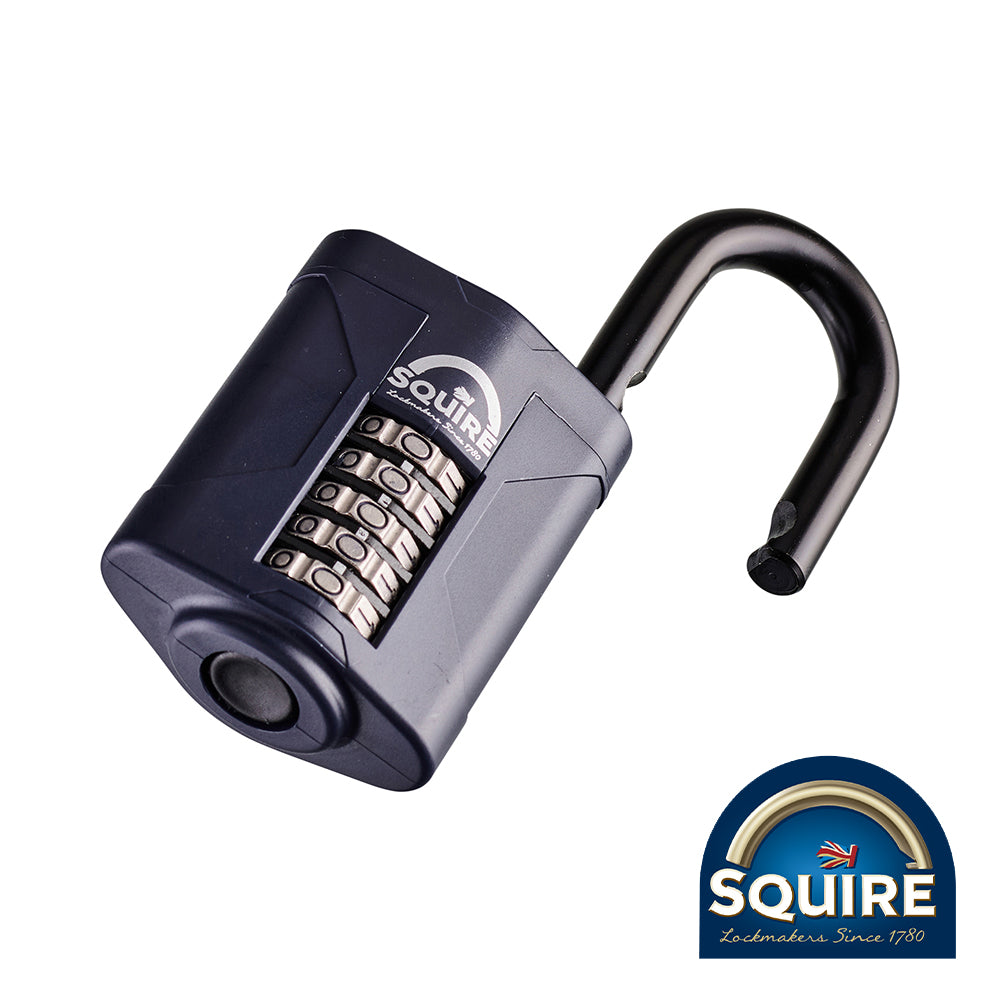 Squire Combination Padlock - Steel Open Shackle - 50mm