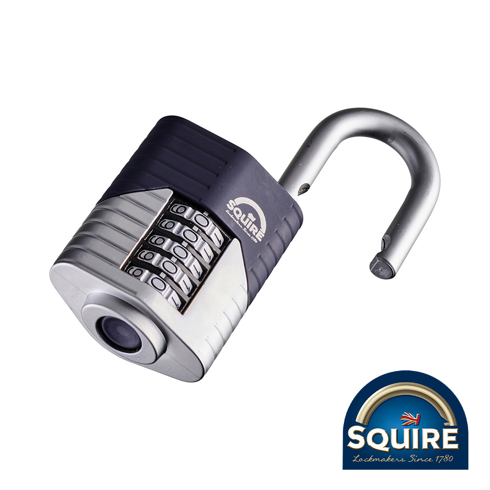 Squire Vulcan Combination Padlock - Boron Open Shackle - 50mm