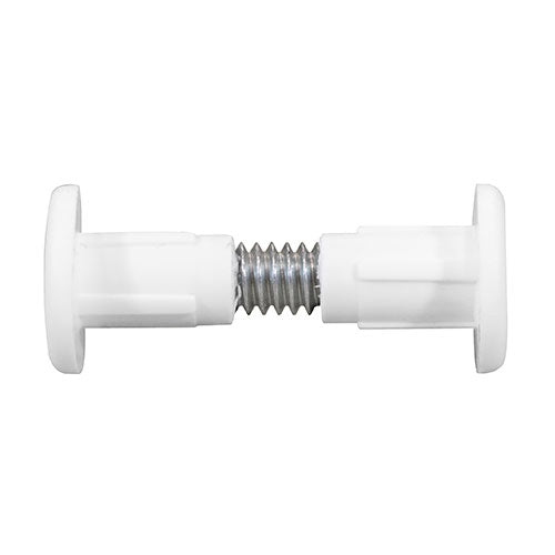 Plastic Cabinet Connector Bolts White - 28mm