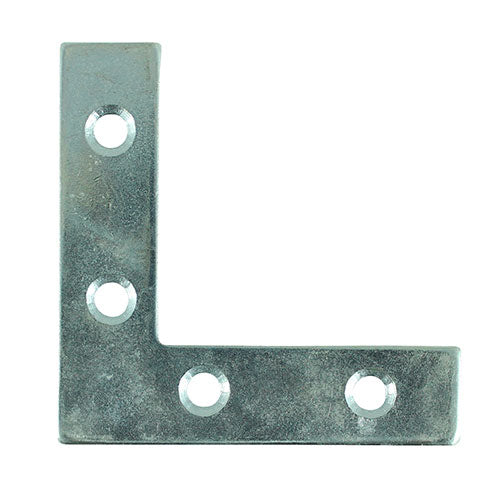 Corner Plates Silver - 50 x 50 x 13