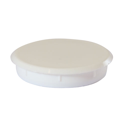 Hinge Hole Cover Caps White - 35mm