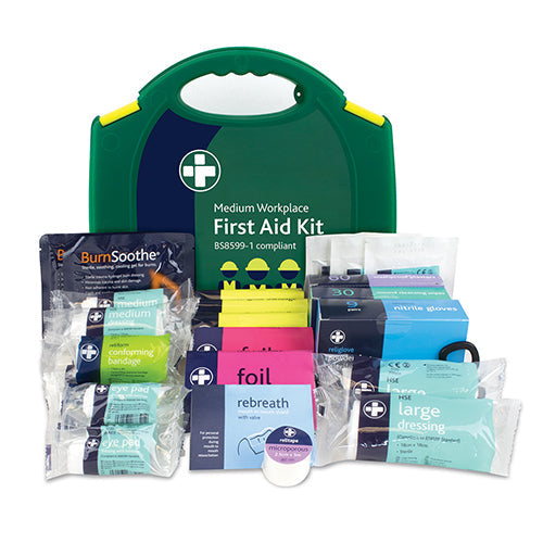 Workplace First Aid Kit British Standard Compliant - Medium