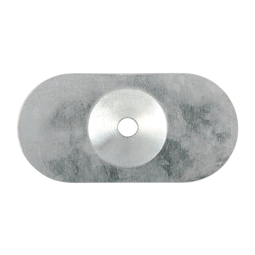 Metal Oval Stress Plate Zinc