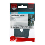 Square Plate Washer - Zinc