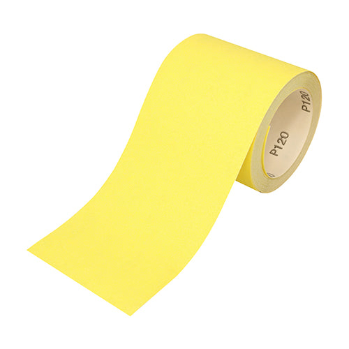 Sandpaper Roll 80 Grit Yellow - 115mm x 10m