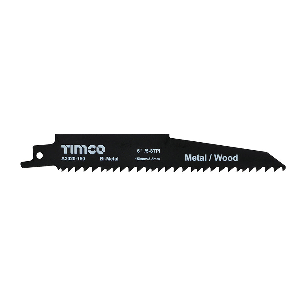 Timco Reciprocating Saw Blades Wood with Nails Cutting Bi-Metal - S610VF