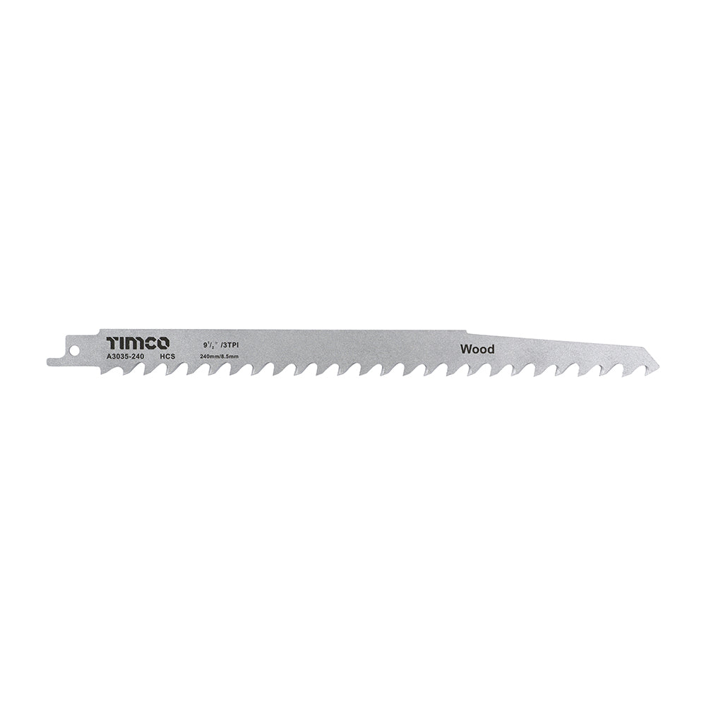 Timco Reciprocating Saw Blades Wood Cutting High Carbon Steel - S1542K