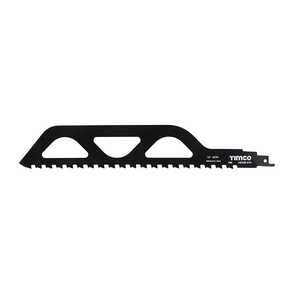 Timco Reciprocating Saw Blades Block / Brick Cutting Tungsten Carbide Tipped Blade - S1243HM