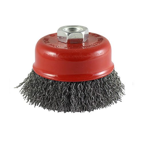 Timco Angle Grinder Cup Brush Crimped Steel Wire - 100mm