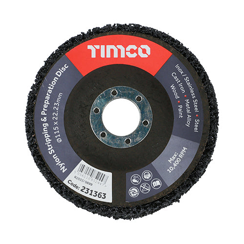 Set of Nylon Stripping & Preparation Discs - 115 x 22.23