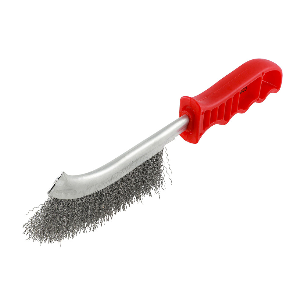 Red Handle Wire Brush Steel - 255mm