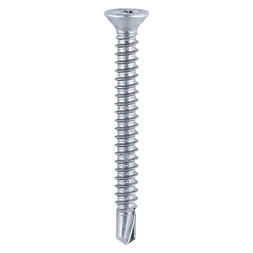 Self Drill PVC Screw CSK - BZP