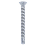 Self Drill PVC Screw CSK - BZP