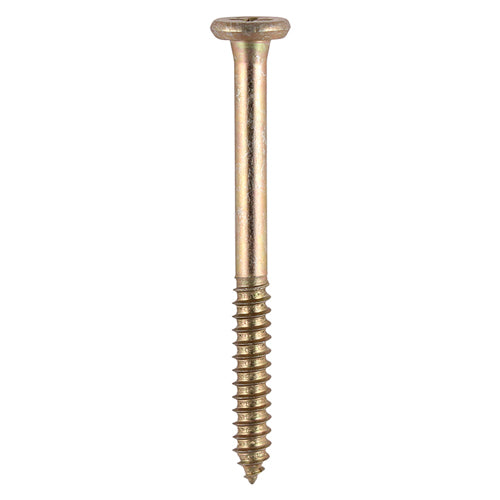 Timco Element Screws Shallow Pan Countersunk PH Self-Tapping Thread AB Point Yellow - 4.8 x 55