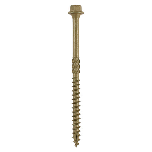 Timco Timber Screws Hex Flange Head Exterior Green