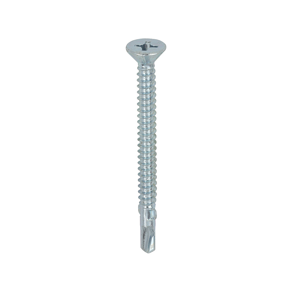 Timco Metal Construction Timber to Light Section Screws - Countersunk - Wing-Tip - Self-Drilling - Zinc