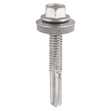 Timco Metal Construction Heavy Section Screws - Hex - EPDM Washer - Self-Drilling - Exterior