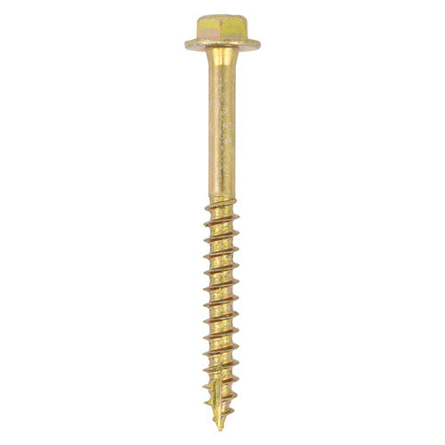 Timco Solo Advanced Coach Screws - Hex Flange - Yellow