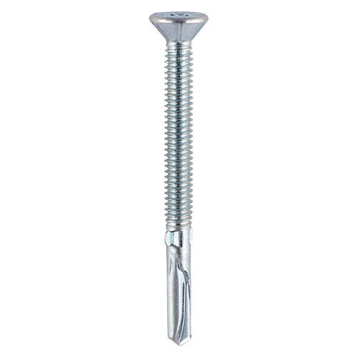 Timco Metal Construction Timber to Heavy Section Screws - Countersunk - Wing-Tip - Self-Drilling - Zinc