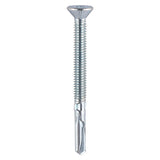 Timco Metal Construction Timber to Heavy Section Screws - Countersunk - Wing-Tip - Self-Drilling - Zinc