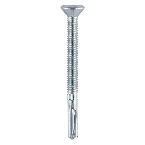 Timco Metal Construction Timber to Heavy Section Screws - Countersunk - Wing-Tip - Self-Drilling - Zinc