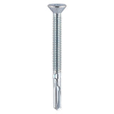 Timco Metal Construction Timber to Heavy Section Screws - Countersunk - Wing-Tip - Self-Drilling - Zinc
