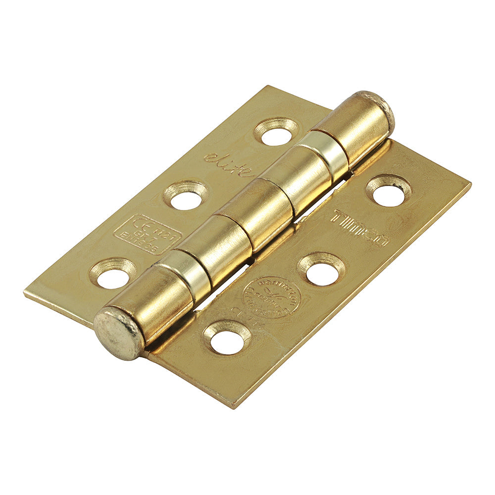 Ball Bearing Hinges Grade 7 Steel - Electro Brass