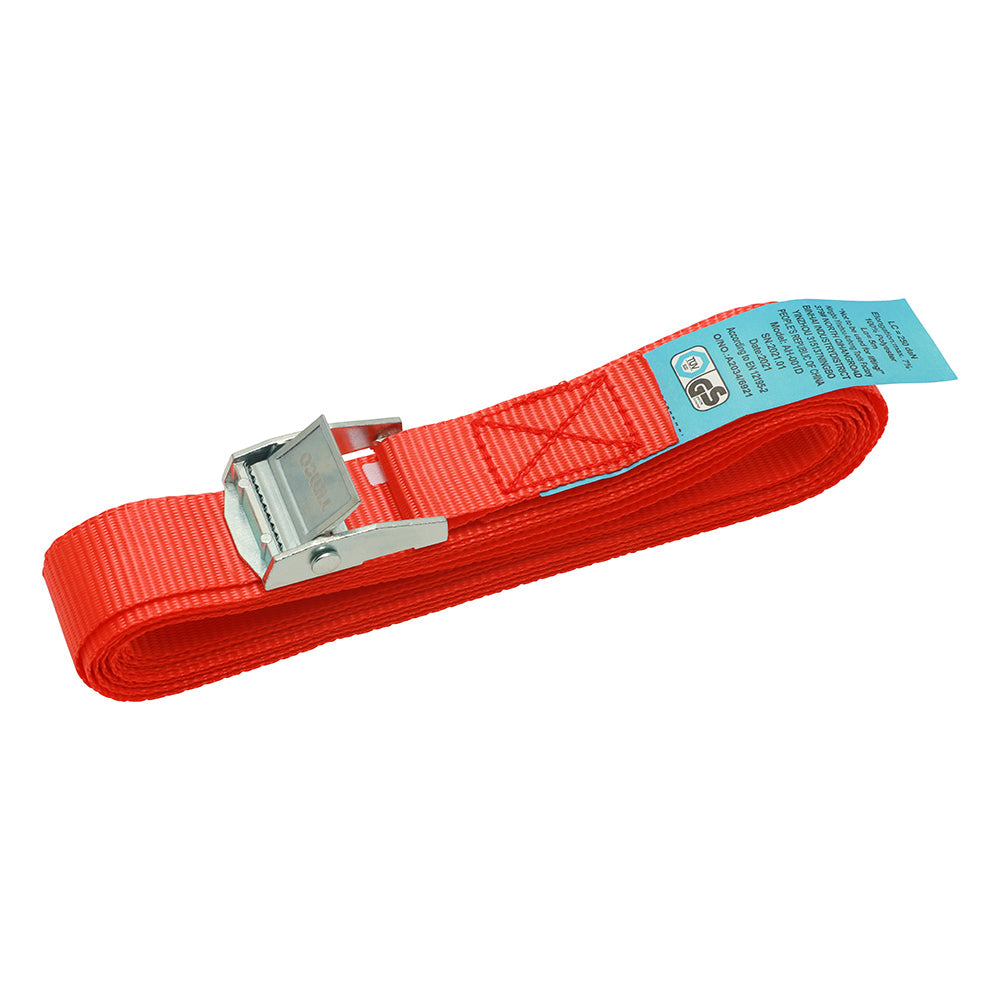 Cam Buckle Tie Downs Standard Duty - 5m x 25mm