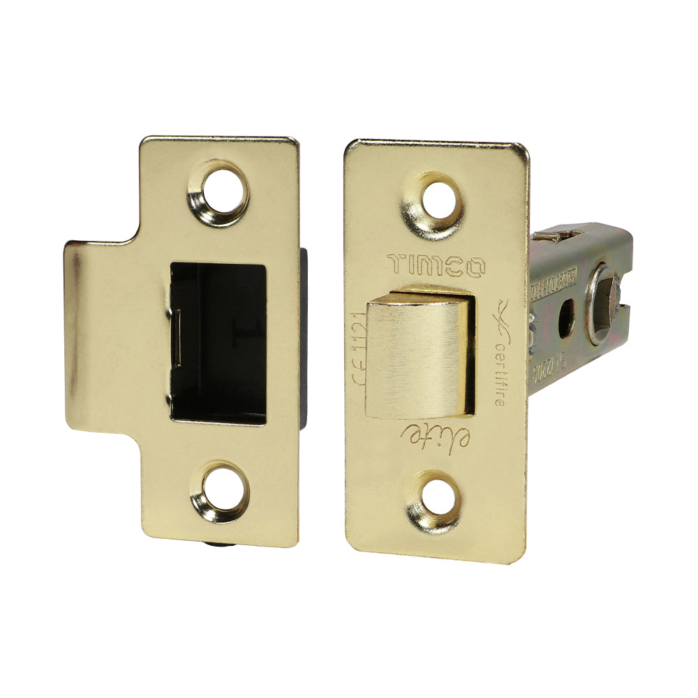 Tubular Latch Electro Brass - 76mm