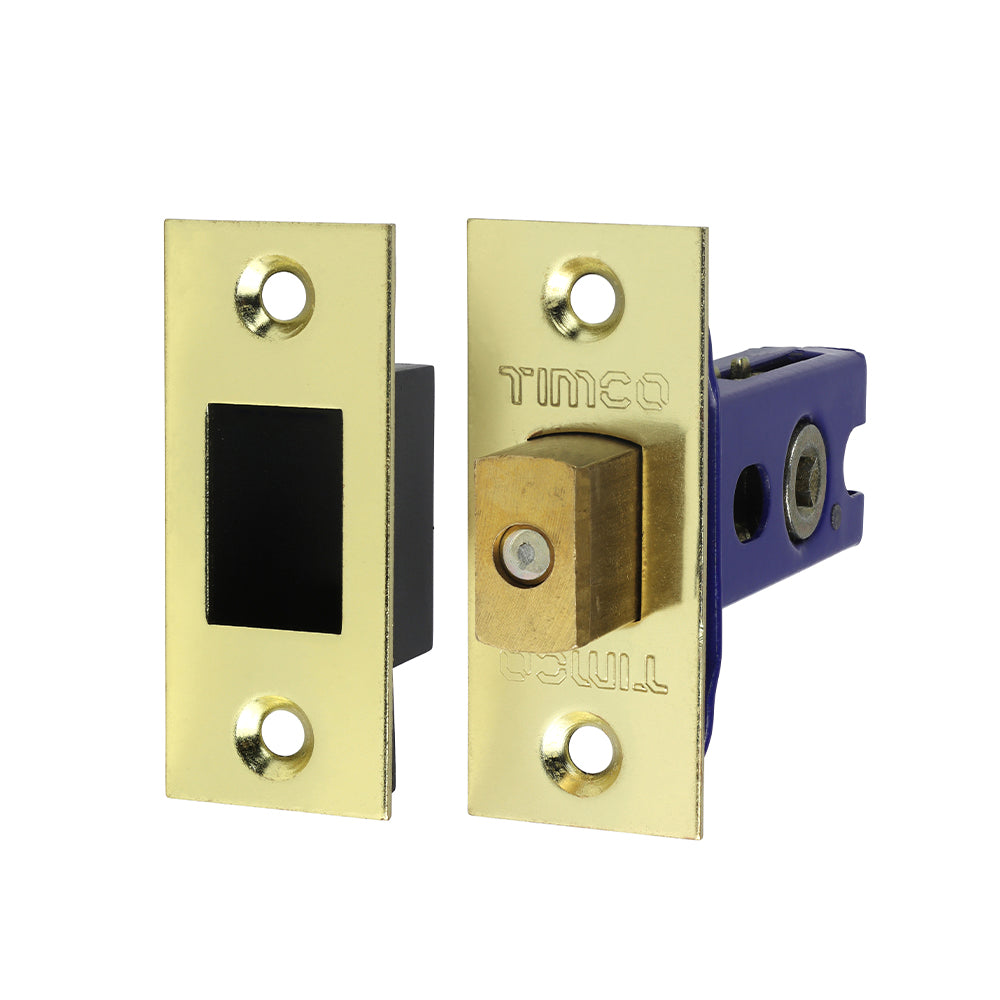 Architectural Tubular Deadbolt Electro Brass & Satin Nickel - 65.5mm