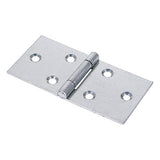 Backflap Hinges Uncranked Knuckle (404) Steel Silver