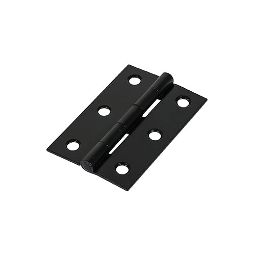 Butt Hinges Fixed Pin (1838) Steel Black - 75 x 50