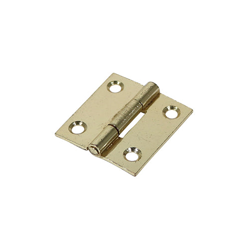 Butt Hinges Fixed Pin (1838) Steel Electro Brass