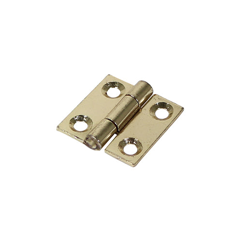 Butt Hinges Fixed Pin (1838) Steel Electro Brass