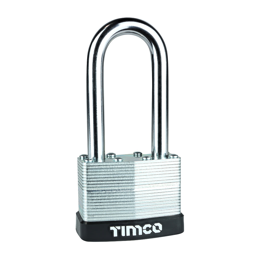 TIMCO Laminated Padlock - Long Shackle - 50mm