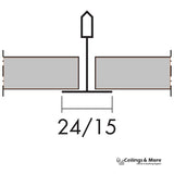 Zentia Prestige hA+ (Previously Ultima Plus OP) 7682M Ceiling Tiles - 600x600mm - Square Edge