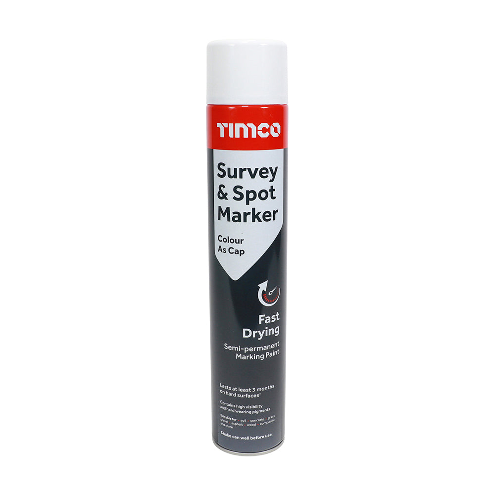 Timco Survey & Spot Marker White - 750ml