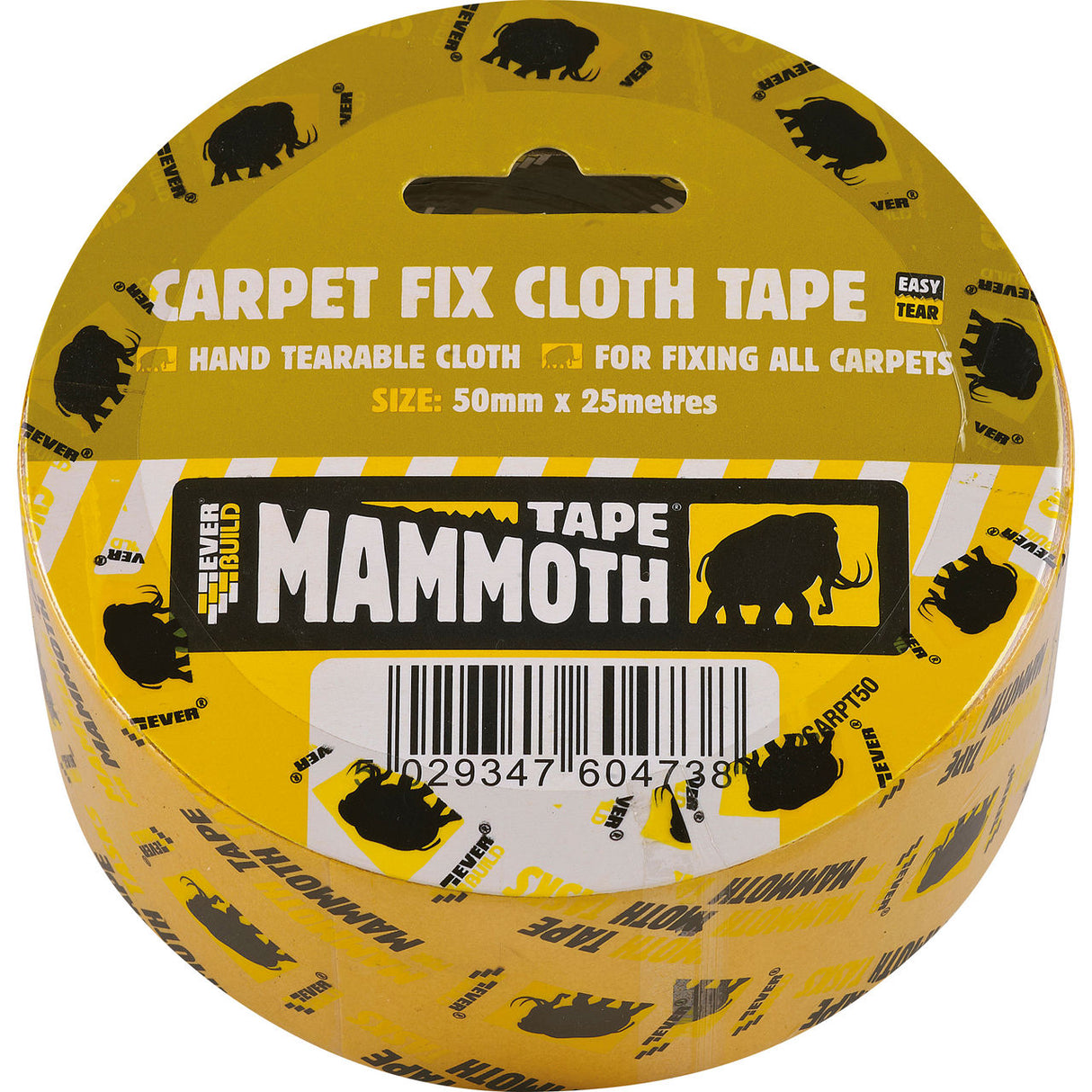 Everbuild Mammoth Carpet Fix Cloth Tape 50mm x 25m