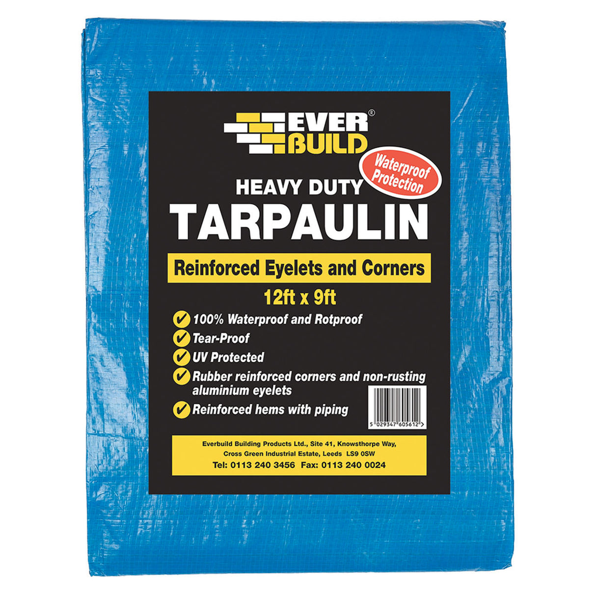 Everbuild Heavy Duty Tarpaulin - 12 ft x 9 ft